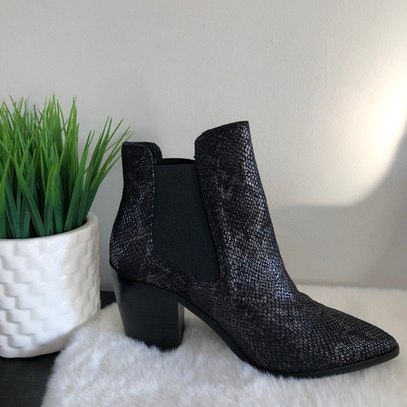 Chinese Laundry Leather Utah Snakeskin Booties - Picture 13 of 15